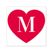 ハートクラシック形独身の文字モノグラム セルフインキングスタンプ (デザイン)