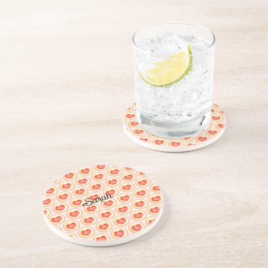 ハートクラシック拇印Cookie コースター (側面)