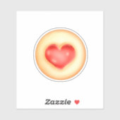 ハートクラシック拇印Cookie シール (シート)