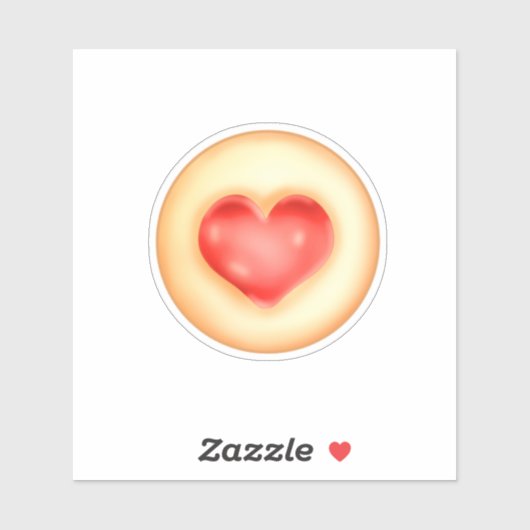 ハートクラシック拇印Cookie シール (シート)