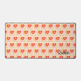 ハートクラシック拇印Cookie デスクマット
