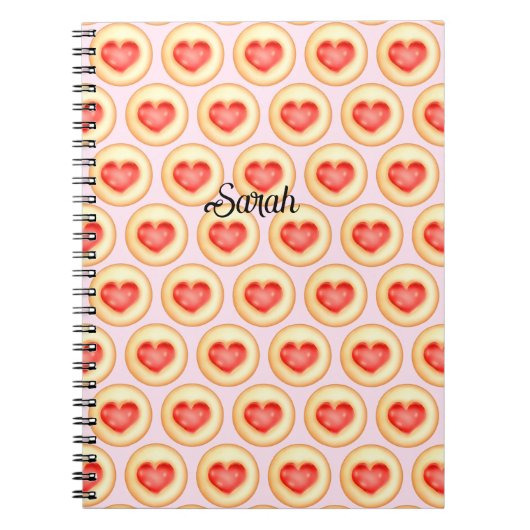 ハートクラシック拇印Cookie ノートブック (正面)