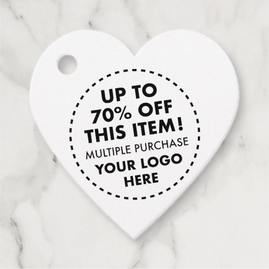 ハートクラフトメッセージカード70%オフ一括買割引 フェイバータグ (正面)