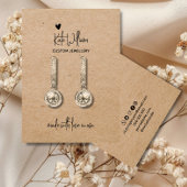 ハートクラフト紙ジュエリーイヤリング表示カード 名刺