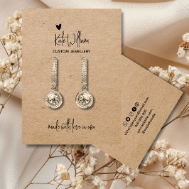 ハートクラフト紙ジュエリーイヤリング表示カード 名刺