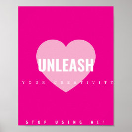 ハートクリエイティビティのポスターアーティストノンAI ポスター