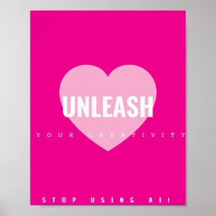 ハートクリエイティビティのポスターアーティストノンAI ポスター