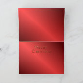 ハートクリスマス装飾カード(赤インテリア付き) シーズンカード (内部)