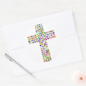 ハートクロスシール ラウンドシール (封筒)