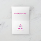 ハートクロス サンキューカード (内部)