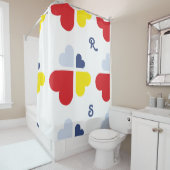 ハートクロス シャワーカーテン (インサイチュ)