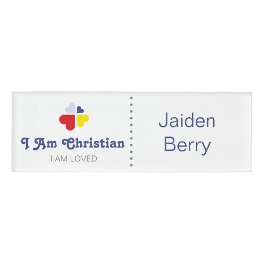 ハートクロス 名札 (正面)