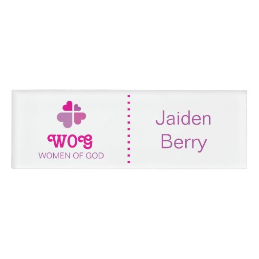 ハートクロス 名札 (正面)