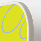 ハートクールイエローピックボールパドル ピックルボールラケット (左詳細)