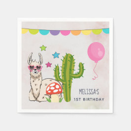 ハートクール型サングラス誕生日 スタンダードカクテルナプキン