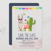 ハートクール型サングラス誕生日 セーブザデート (正面/裏面)