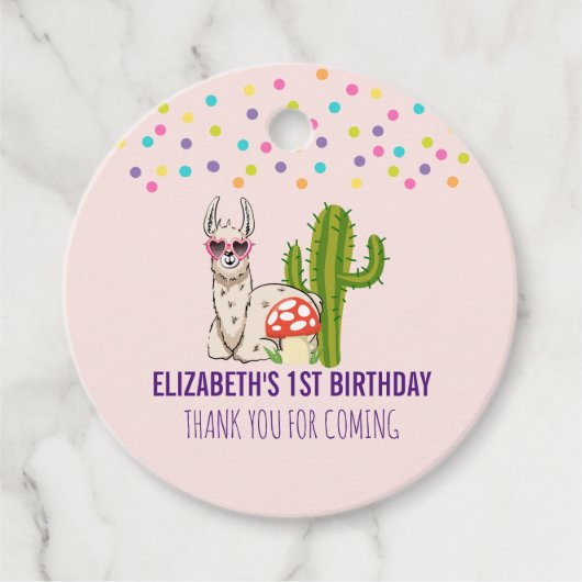 ハートクール型サングラス誕生日 フェイバータグ (正面)