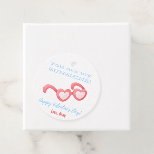 ハートグラスヴァレンティーンズキッズギフトメッセージカード フェイバータグ (インサイチュ)