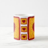 ハートグラニースクエアコーヒーマグ コーヒーマグカップ (中央)