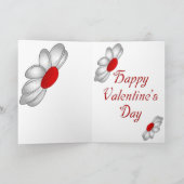 ハートグランジとデイジーバレンタインデー シーズンカード (内部)