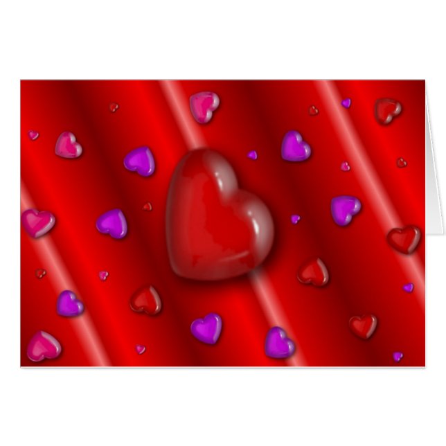 ハートグリーティング/ノートカード (正面横)