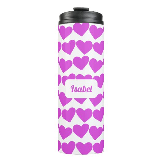 ハートグルーヴィバレンタインカスタムブリデスメイドギフト タンブラー (正面)