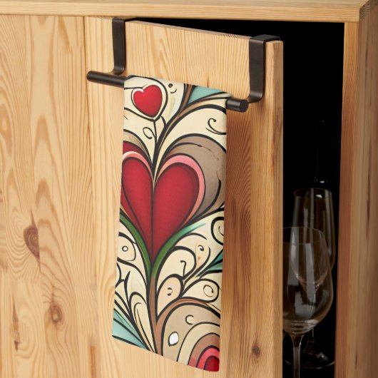 ハートコア キッチンタオル (三つ折り)