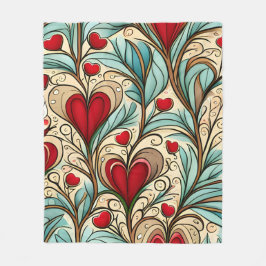 ハートコア フリースブランケット