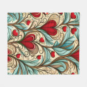 ハートコア フリースブランケット (正面(横))