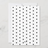 ハートコラージバレンタインのカスタム文字 シーズンカード (裏面)