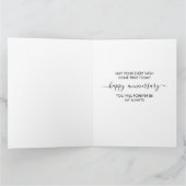 ハートコラージュのラブスクリプト記念日 カード (内部)