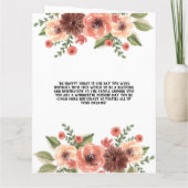 ハートコラージュパーソナライズされたスクリプト誕生日 カード (裏面)