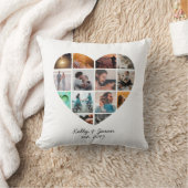 ハートコラージュ愛カップル家族 クッション (ブランケット)