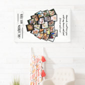 ハートコラージュ愛You Marshes Me白黒 横断幕 (インサイチュ)