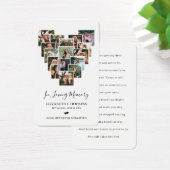 ハートコラージュ葬儀記念祈りの言葉カード (デスク)