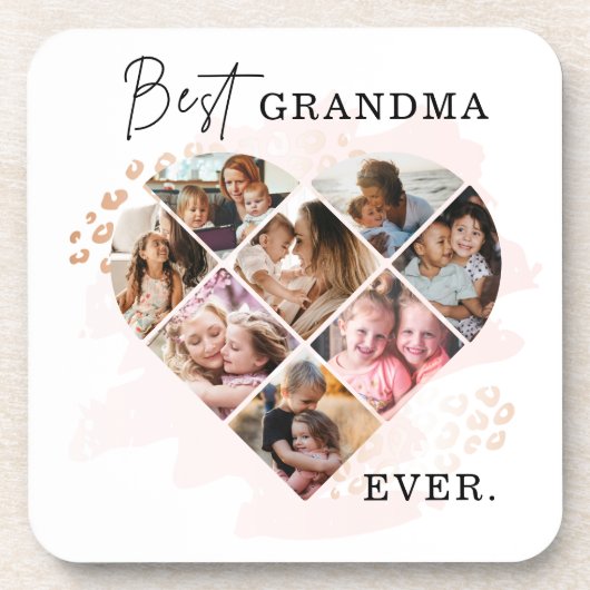 ハートコラージュ コースター (正面)