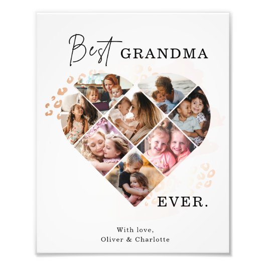 ハートコラージュ フォトプリント            (正面)