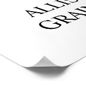 ハートコラージライフよく生きたカスタム葬儀 ポスター (角)