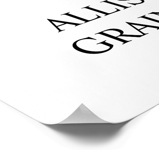 ハートコラージライフよく生きたカスタム葬儀 ポスター (角)