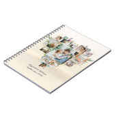 ハートコラージロマンチック結婚カップル ノートブック (左側)