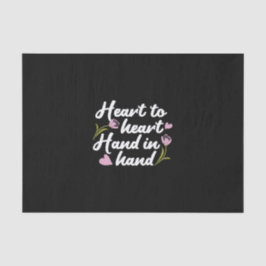 'ハートコンテンポラリーからハートへ，ハンドトゥハンドトゥハンド'引用文 薄葉紙