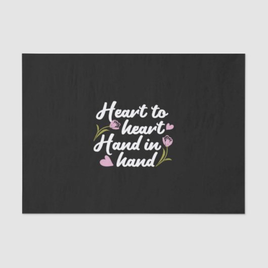 'ハートコンテンポラリーからハートへ，ハンドトゥハンドトゥハンド'引用文 薄葉紙 (正面)