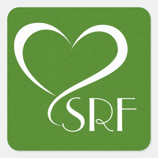 ハートコンテンポラリーとイニシャルシール スクエアシール (正面)