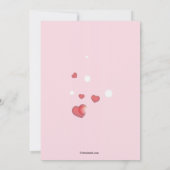 ハートコーナーバレンタインデイ招待状 招待状 (裏面)