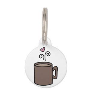 ハートコーヒー ペット ネームタグ