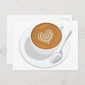 ハートコーヒー ポストカード (正面/裏面)