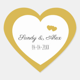 ハートゴールド, 結婚式, 小規模事業, オーダーメイド ハートシール