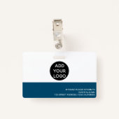 ハートサインブループロフェッショナルナースロゴコード バッジ (裏面クリップ)