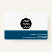 ハートサインブループロフェッショナルナースロゴコード バッジ (裏面)