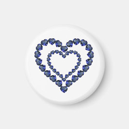 ハートサファイアジェムストーン マグネット